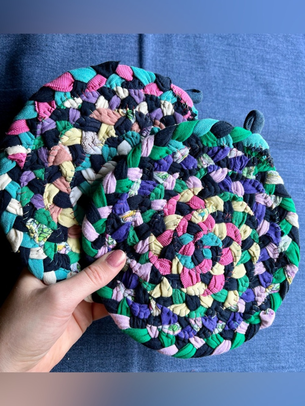 Braided Trivet Potholder Set of Two